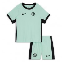 Koszulka piłkarska Chelsea Strój Trzeci dla dzieci 2023-24 tanio Krótki Rękaw (+ Krótkie spodenki)